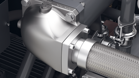 Reduced pressure loss thanks to optimised air inlet and outlet.