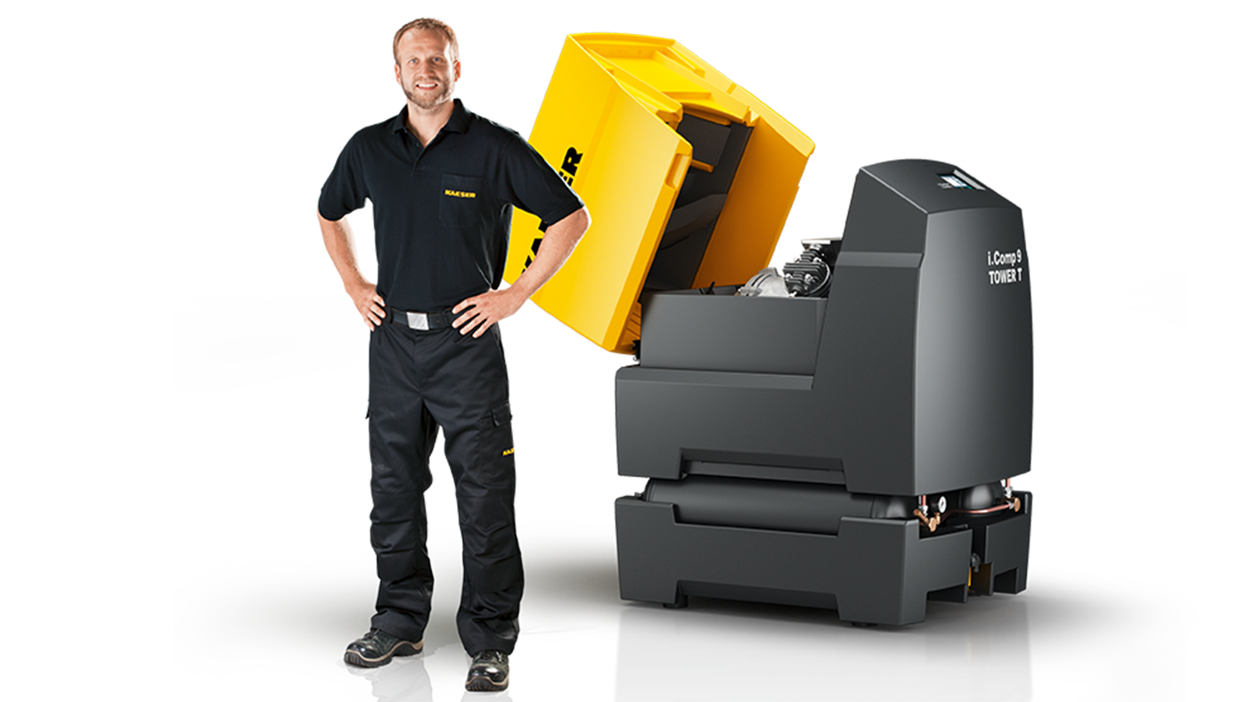 Oil-free, stationary reciprocating compressor